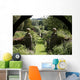 English Garden from Gazebo Wall Decal