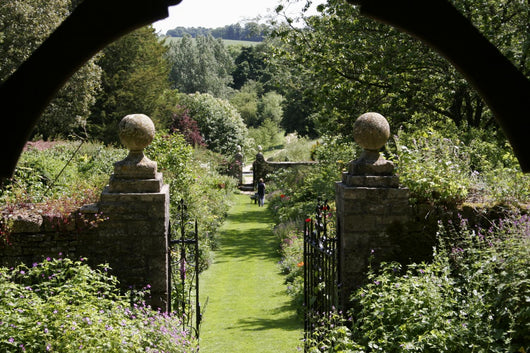 English Garden from Gazebo Wall Decal