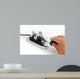 Vintage Morse Telegraph Key Wall Decal