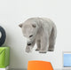Digging Polar Bear Cub Wall Decal