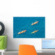 Three Kayaks Wall Decal