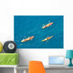 Three Kayaks Wall Decal