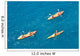 Three Kayaks Wall Decal