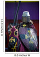 Purple Medieval Knight Wall Decal