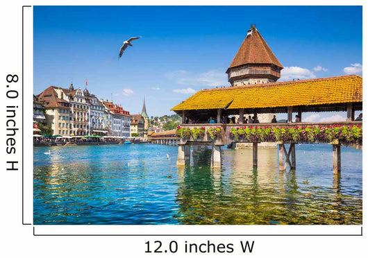 Historic Town Lucerne Wall Decal