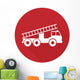 Vector Illustration Fire Engine Wall Decal