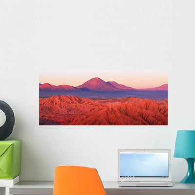 Catarpe Licancabur Volcano Atacama Wall Decal shown on a wall