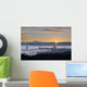 Sunrise over Foggy Portland Wall Decal