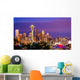 Seattle Skyline Sunset Wall Decal