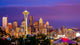 Seattle Skyline Sunset Wall Decal