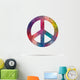 Low Poly Icon Colorful Wall Decal