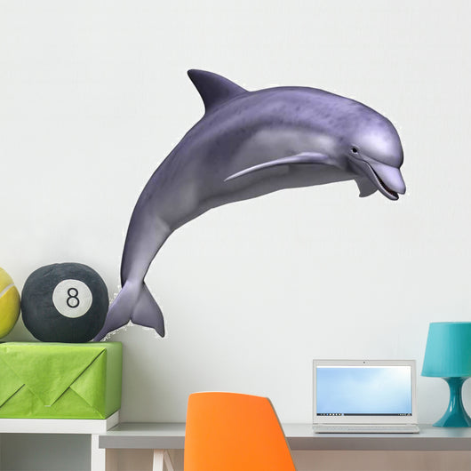 Leaping Dolphin Wall Decal