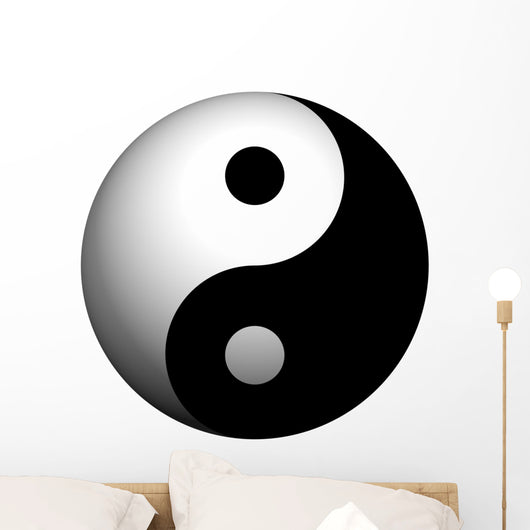 Yin Yang Sphere Wall Decal