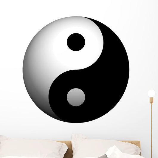 Yin Yang Sphere Wall Decal