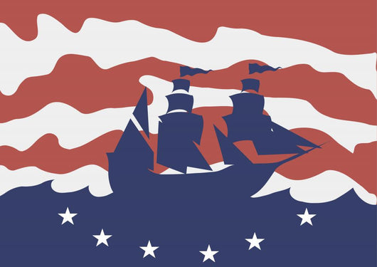 Sailing Ship Columbus Day Wall Decal