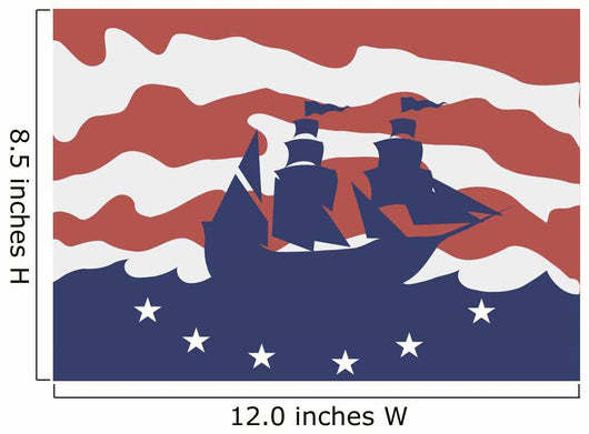 Sailing Ship Columbus Day Wall Decal