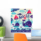 Cartoon Whale and Fish Wall Decal