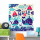 Cartoon Whale and Fish Wall Decal