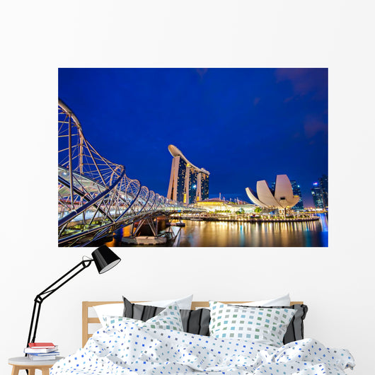 Helix Bridge Singapore Travel Wall Decal