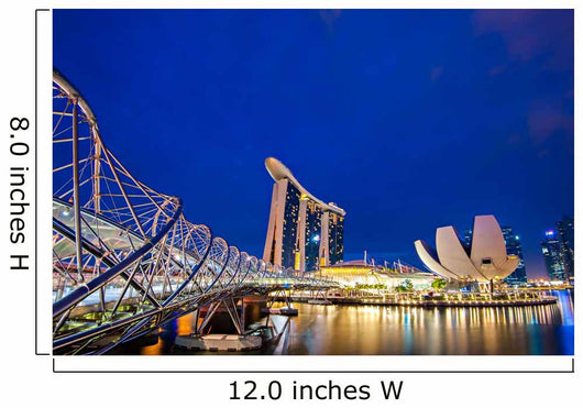 Helix Bridge Singapore Travel Wall Decal