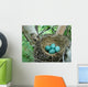 Blue Robbins Eggs Nest Wall Decal