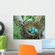 Blue Robbins Eggs Nest Wall Decal