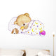 Sleeping Teddy Bear Wall Decal