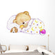 Sleeping Teddy Bear Wall Decal