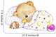 Sleeping Teddy Bear Wall Decal
