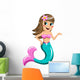 Little Mermaid Presenting Wall Decal