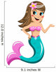 Little Mermaid Presenting Wall Decal