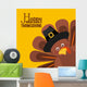 Happy Thanksgiving Turkey Wall Decal