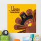 Happy Thanksgiving Turkey Wall Decal