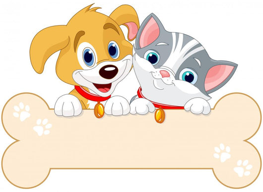 Cat and Dog Sign Wall Decal