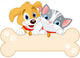 Cat and Dog Sign Wall Decal