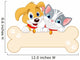 Cat and Dog Sign Wall Decal