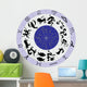 Twelve Zodiac Symbols Wall Decal