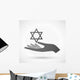 Hand Giving David Star Wall Decal