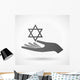 Hand Giving David Star Wall Decal