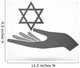 Hand Giving David Star Wall Decal