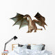Angry Brown Dragon Wall Decal