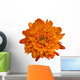 Orange Chrysanthemum Flower Wall Decal