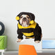 Angry Bulldog Bumble Bee Wall Decal