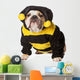 Angry Bulldog Bumble Bee Wall Decal