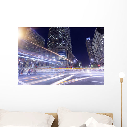 Sydney City Night Wall Decal
