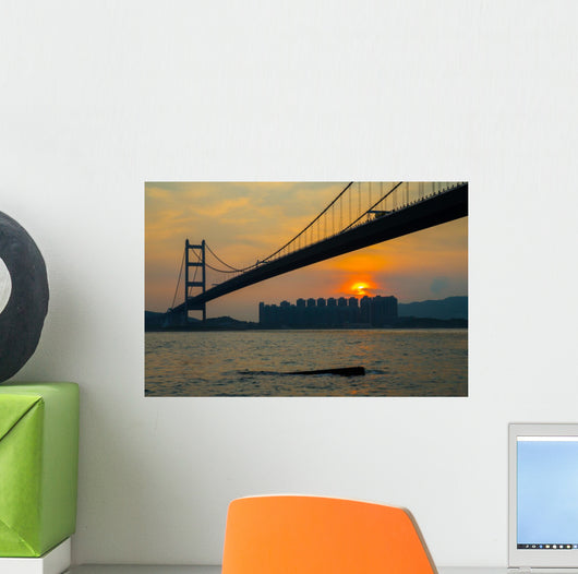 Hong Kong Tsing Ma Bridge Wall Decal