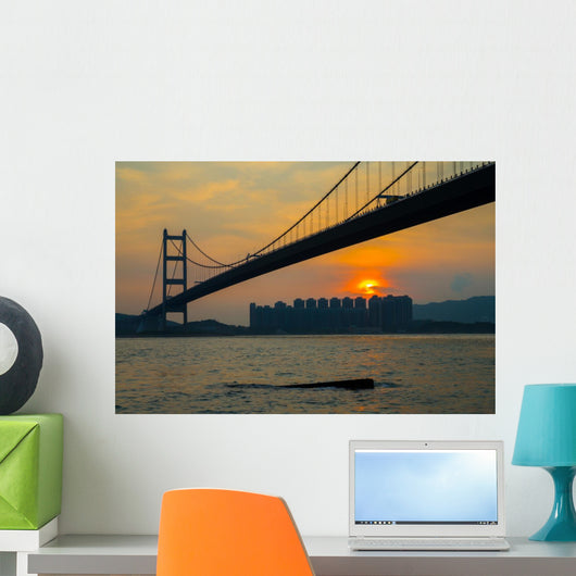 Hong Kong Tsing Ma Bridge Wall Decal
