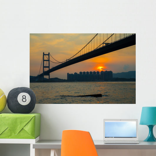 Hong Kong Tsing Ma Bridge Wall Decal