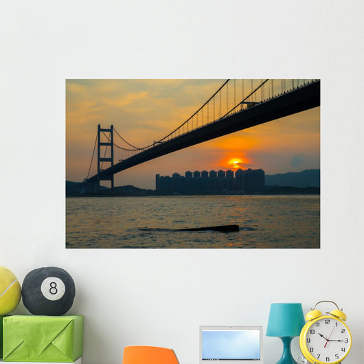 Hong Kong Tsing Ma Bridge Wall Decal