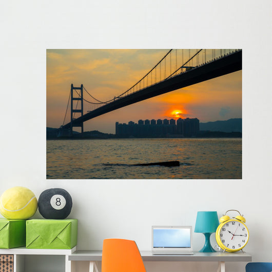 Hong Kong Tsing Ma Bridge Wall Decal